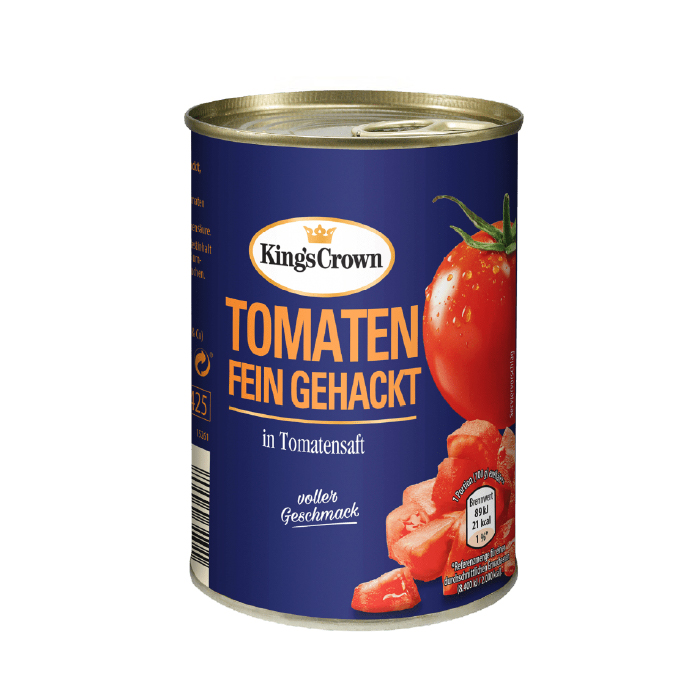 Tomates hachées KING’S CROWN 425g